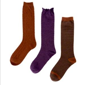 New Muk Luks Women Tall Boot Socks set of 3
